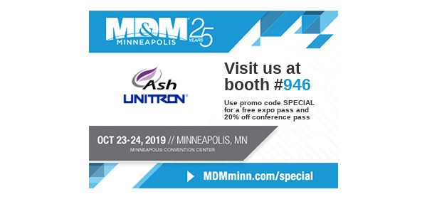 Visit UNITRON & Ash Technologies at MD&M Minneapolis for FREE