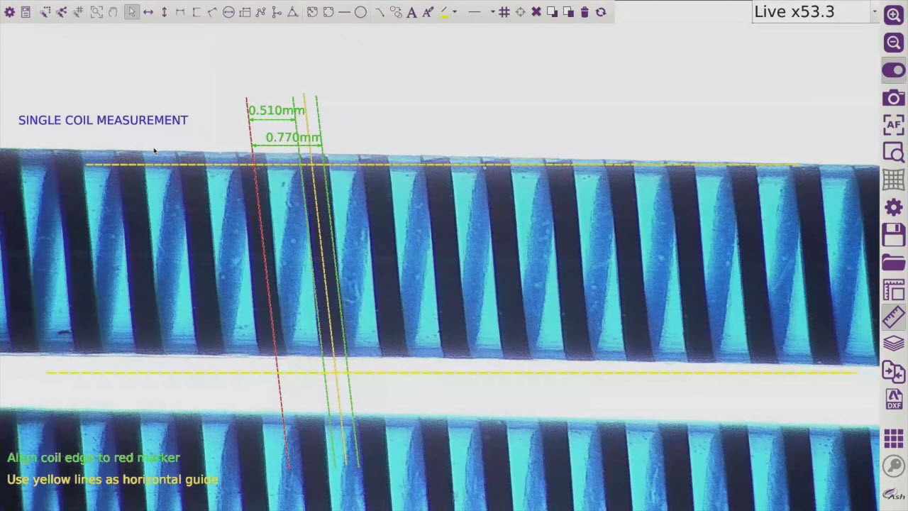 Inspecting a Repeating Feature Using the OMNI Core
