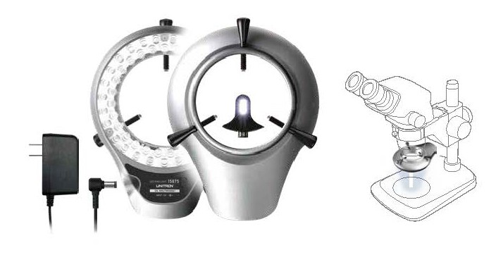UNITRON Introduces New LED Ring Light with Near-Vertical Illumination