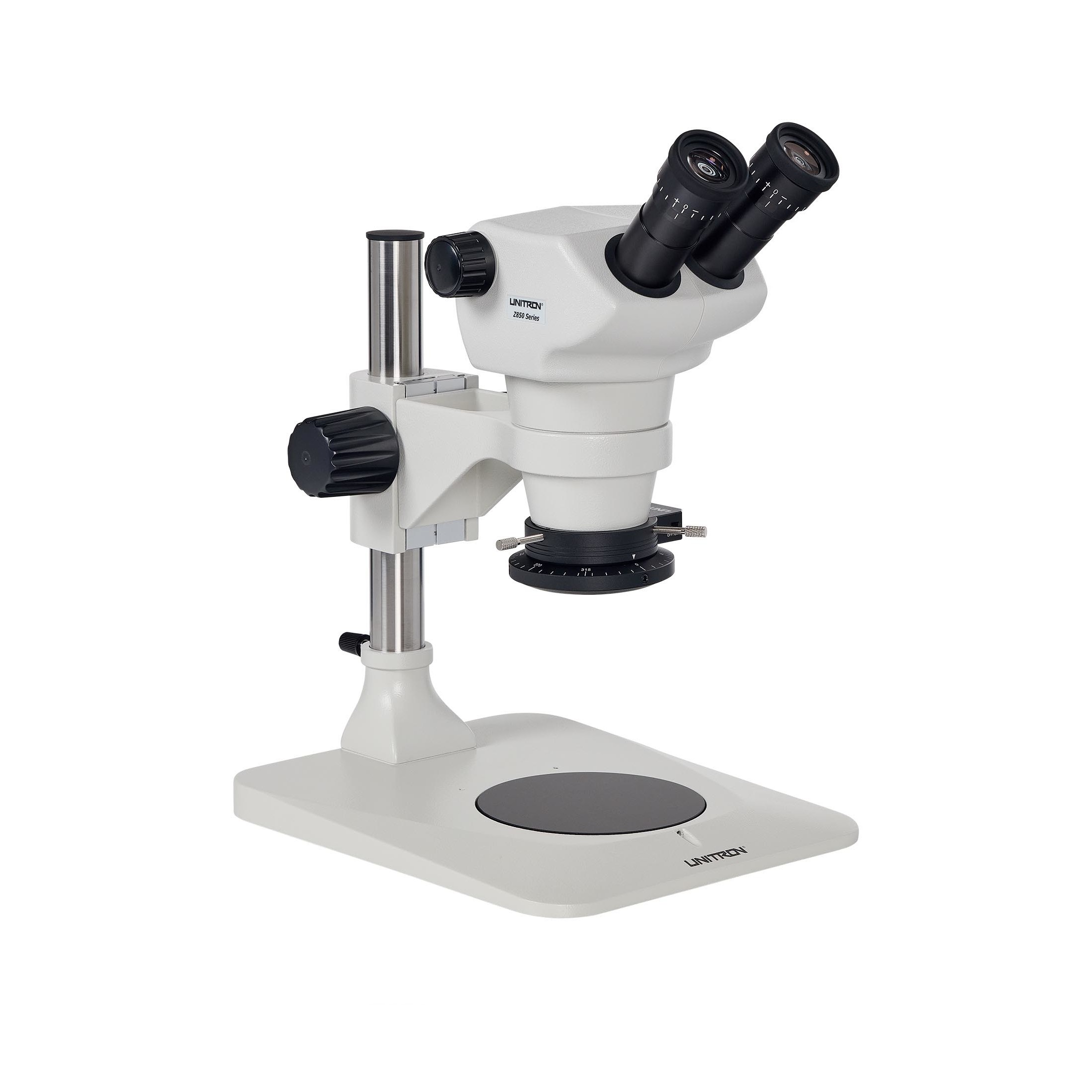 Z850 Zoom Stereo Microscope, Pole Stand, Polarizing LED Ring Light