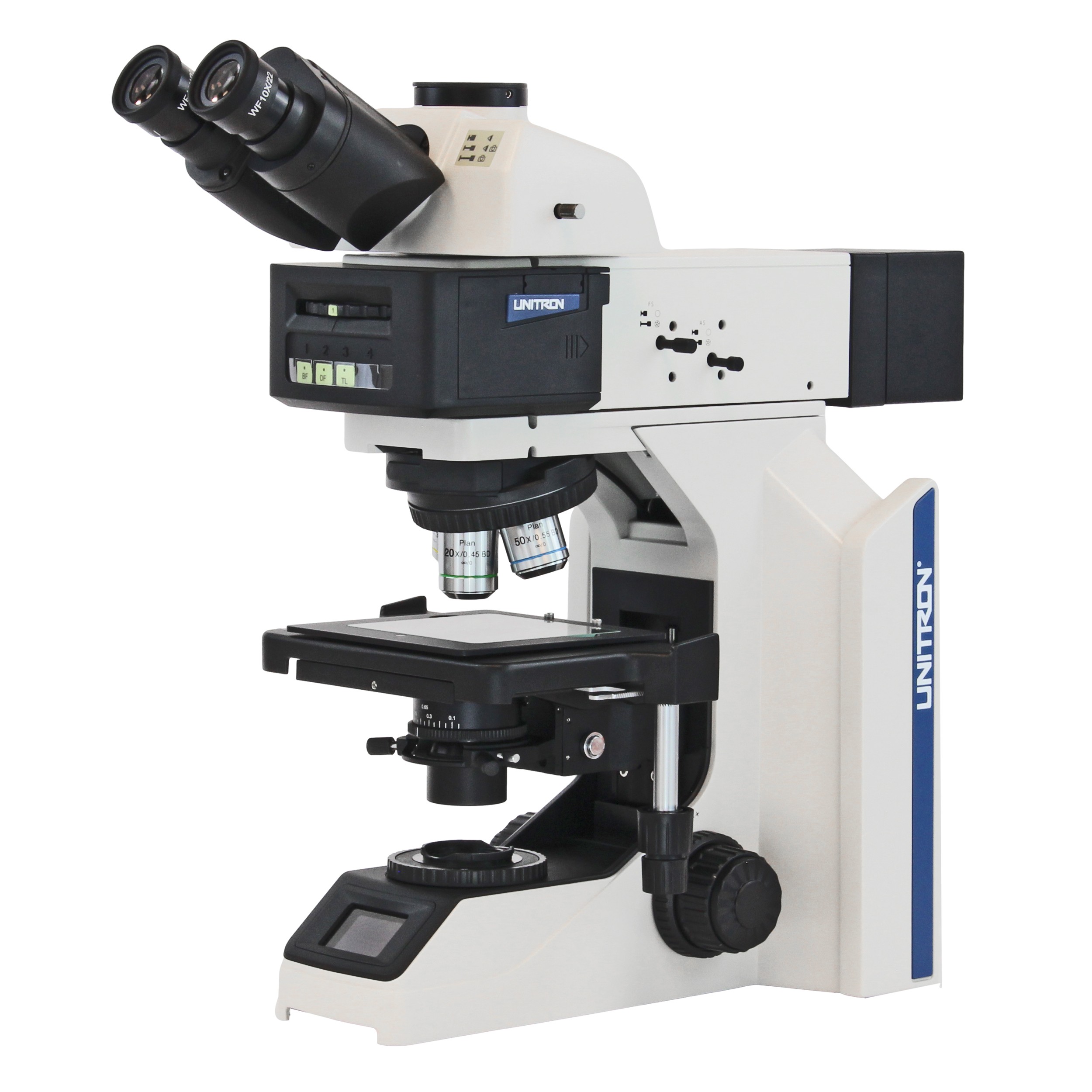 PrisMET Upright Metallurgical Microscope, 3-postion trinocular slider