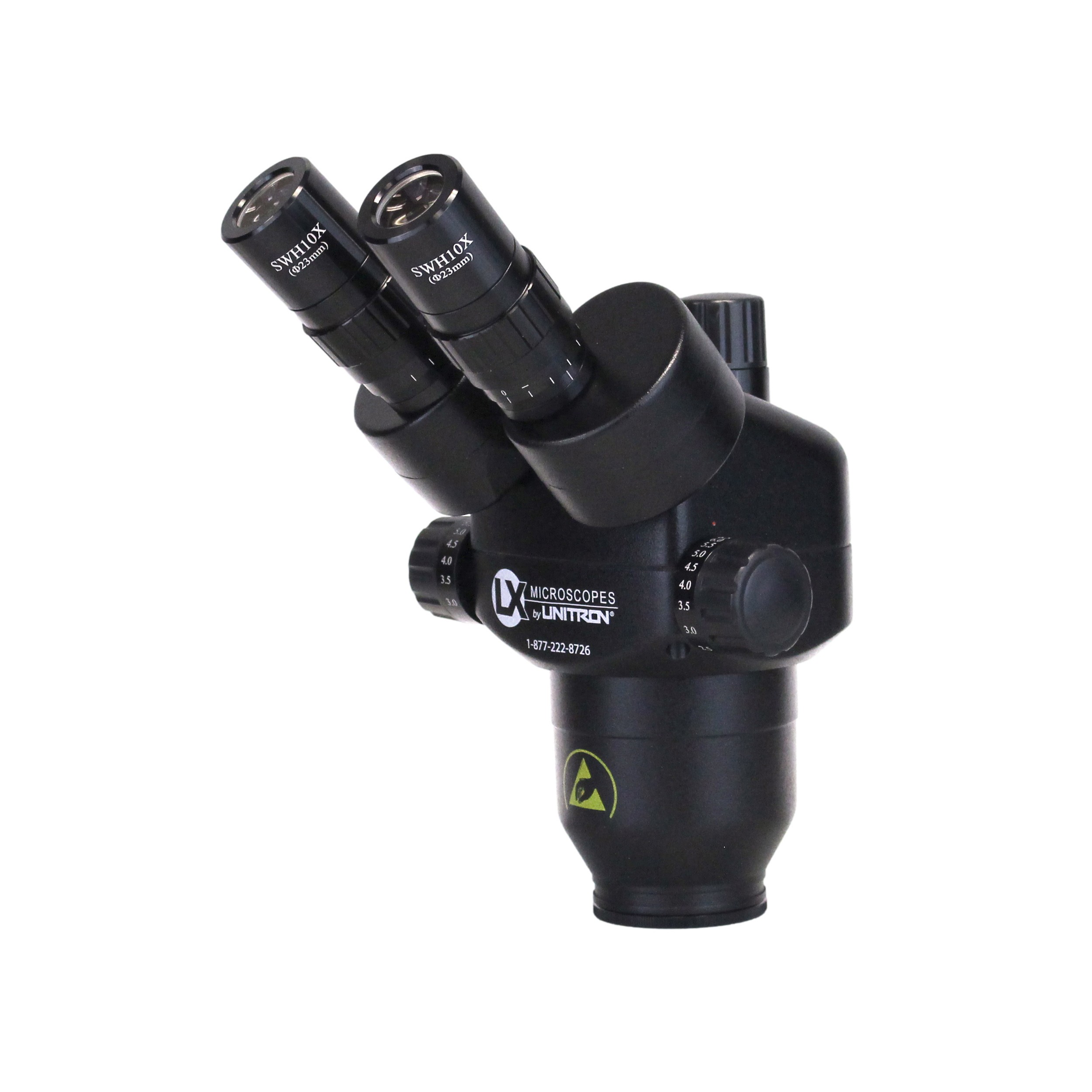 ESD-Safe Trinocular Stereo-Zoom Body, 10X-65X, 10X eyepieces